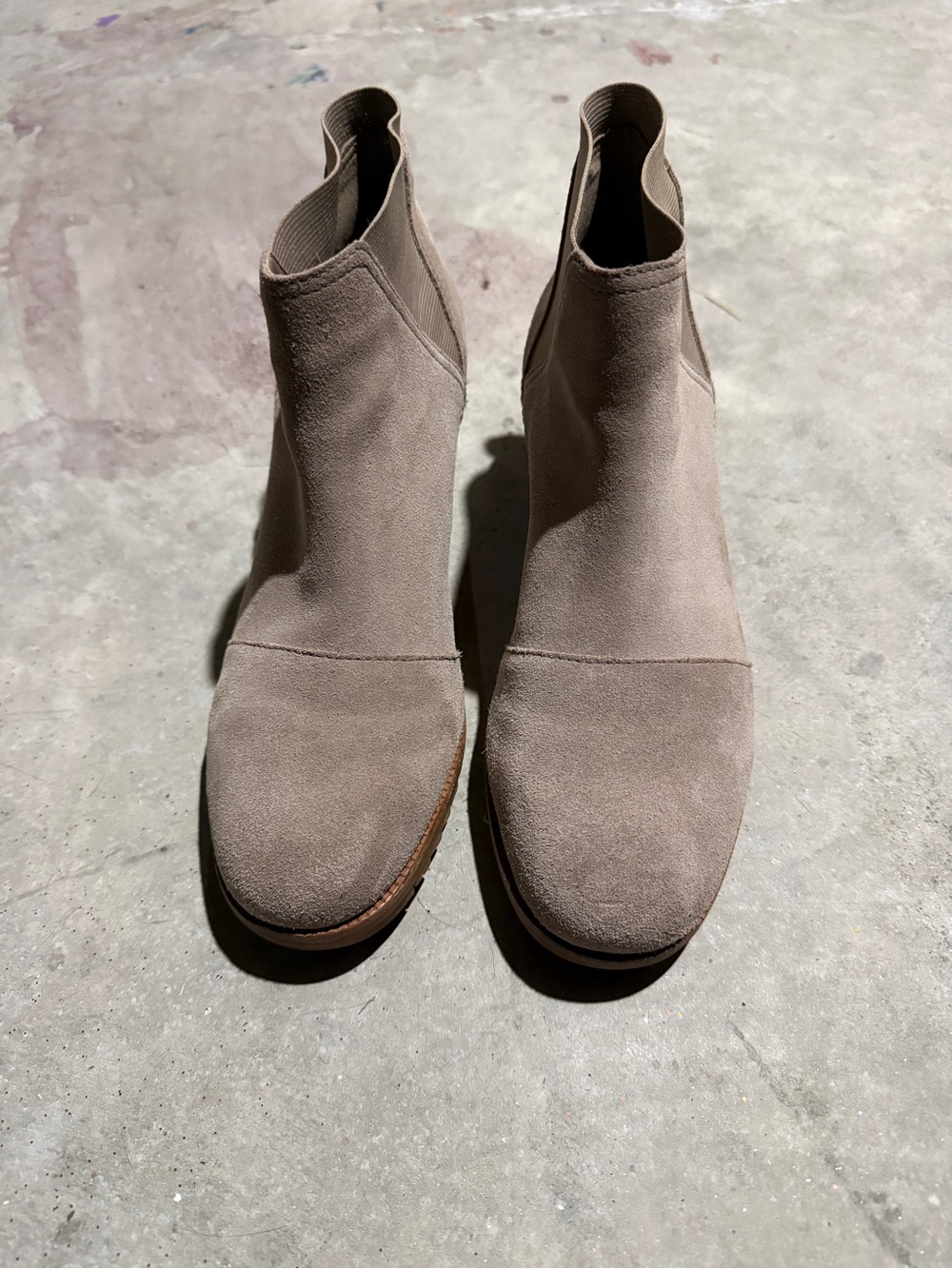 Sorel Taupe Suede Ankle Booties